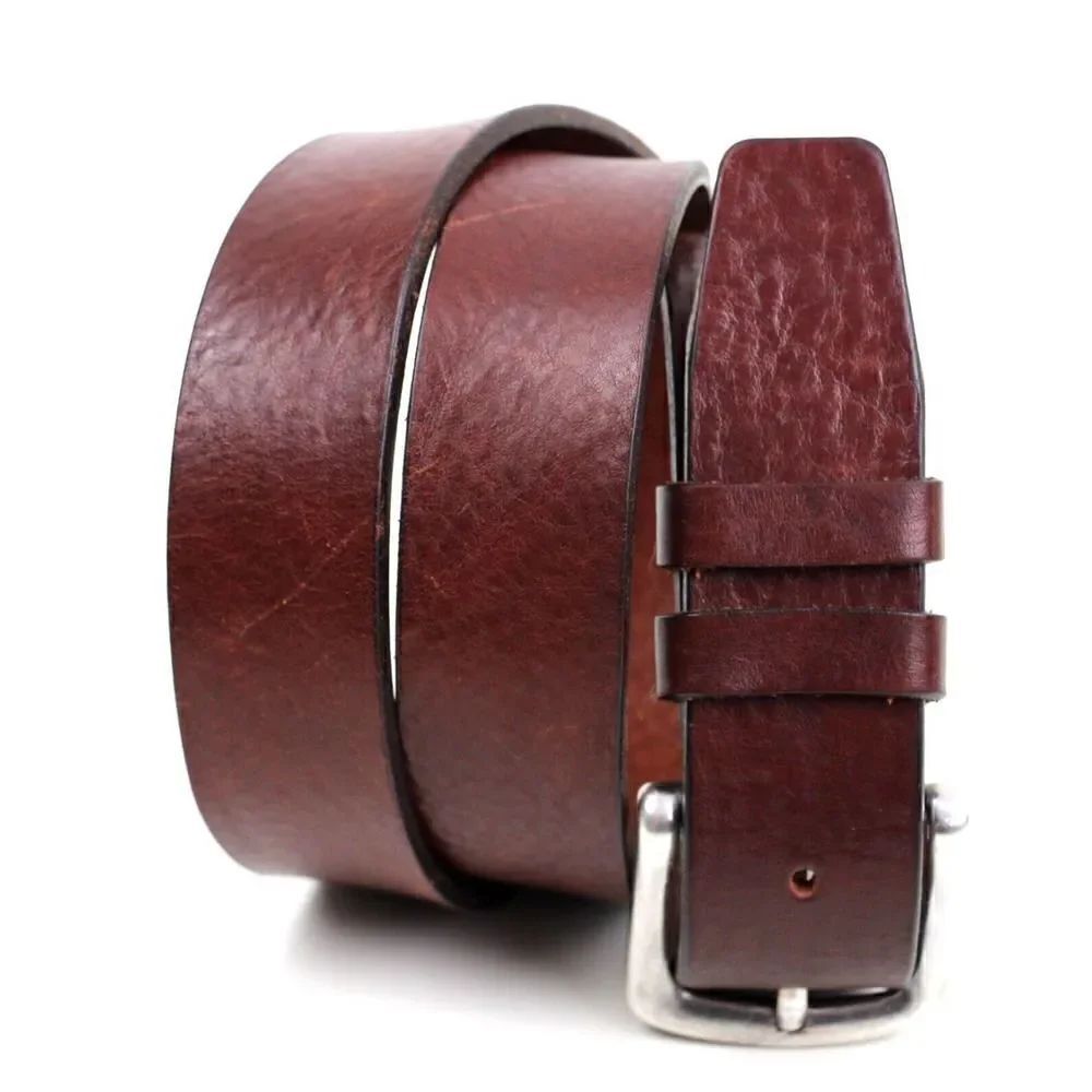 DUSTIN BROWN GENUINE LEATHER 1.25"Wd CASUAL DRESS MEN'S BELT Sz 36/90 (P10